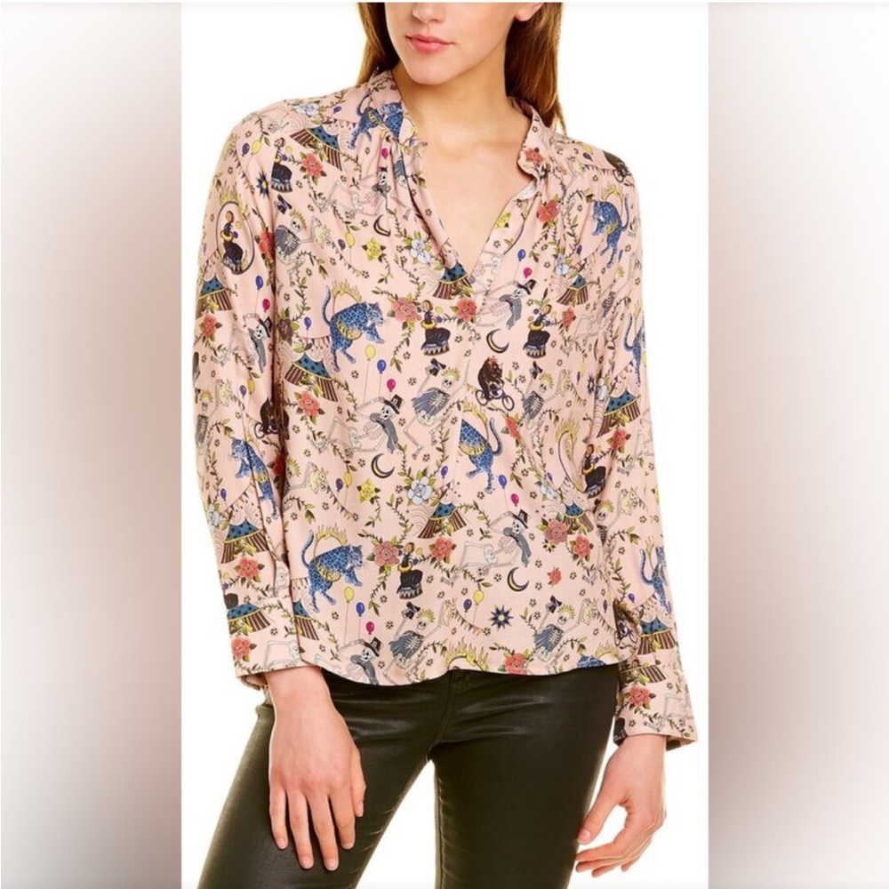 Zadig And Voltaire Tink Blouse Circus size XS - excellent preowned condition